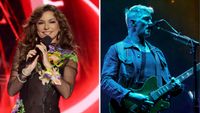 A composite photograph of Shania Twain and Josh Homme of Queens Of The Stone Age