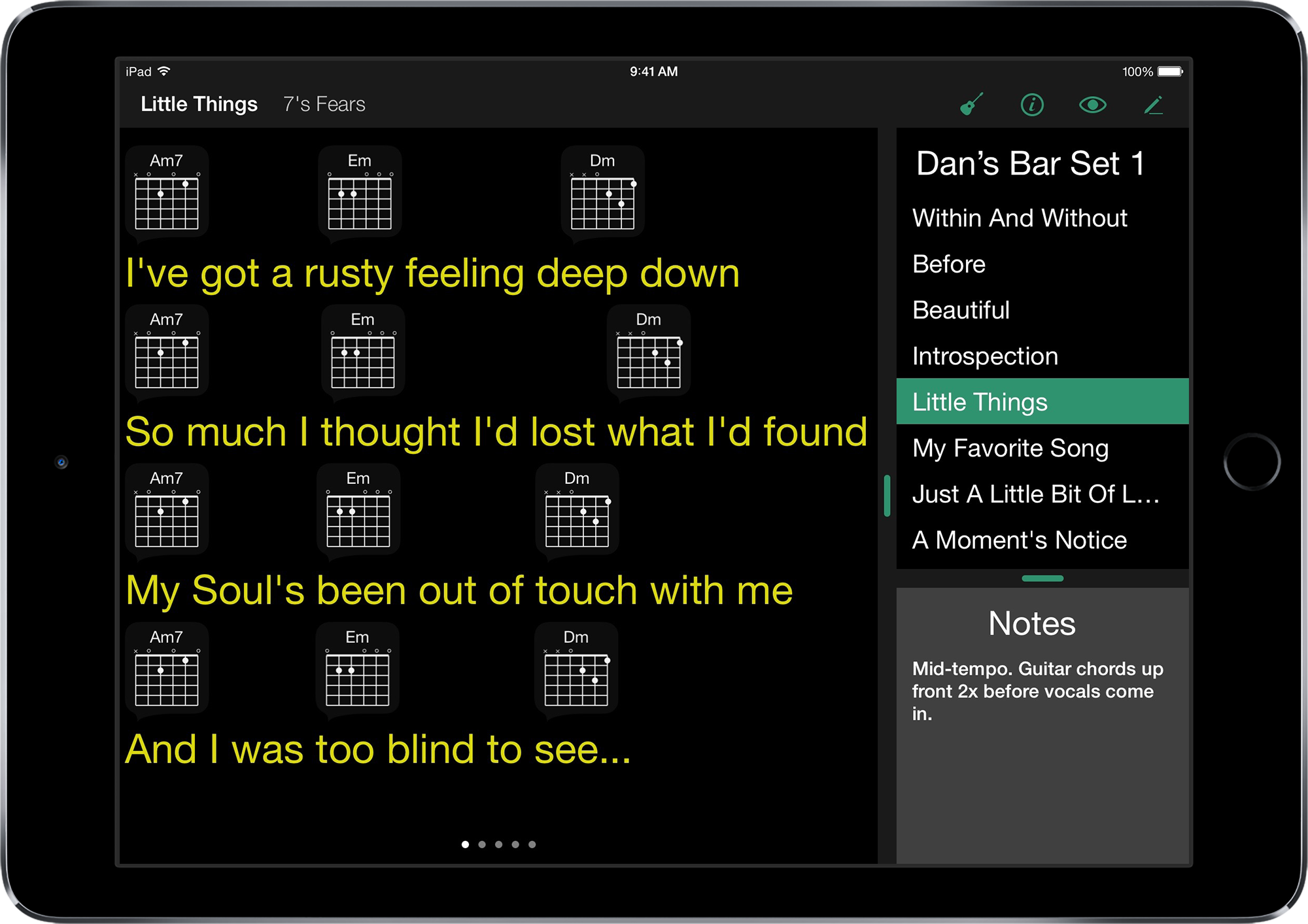 Setlists 2 brings tons of new features for avid musicians