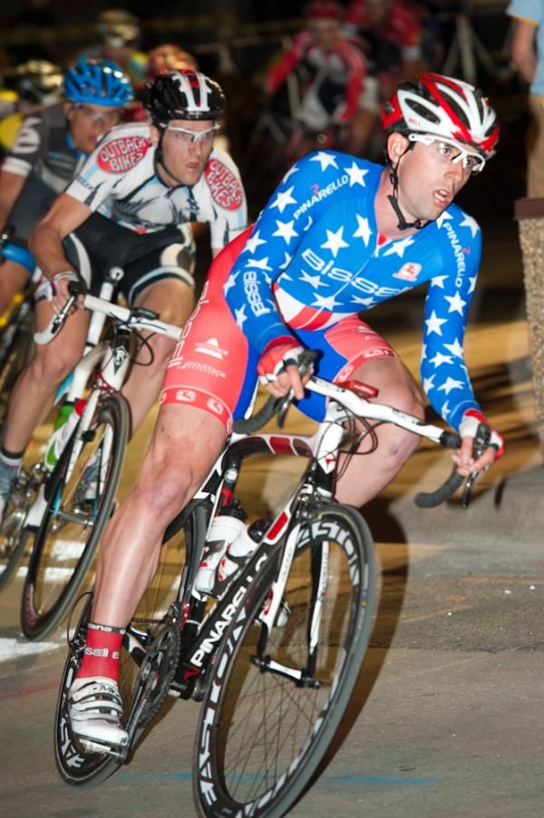 Eric Young in the stars and stripes.