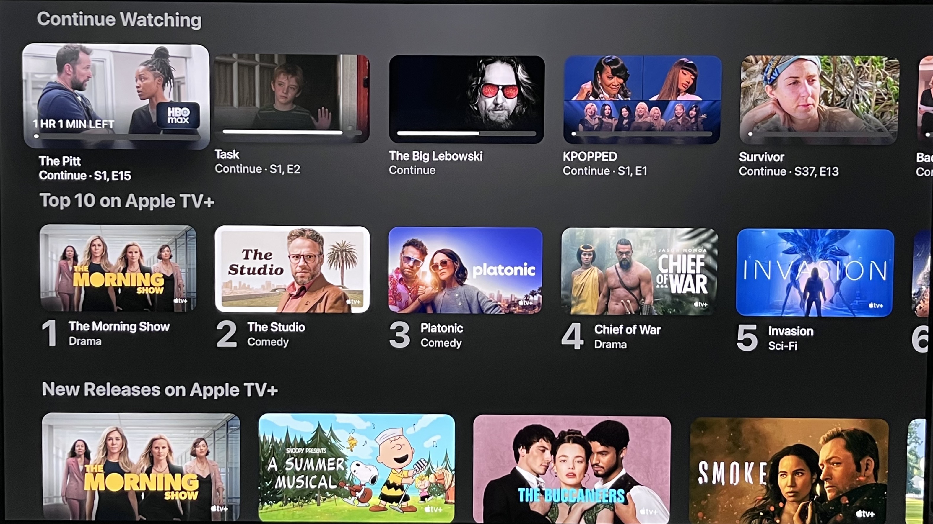 Apple TV Plus interface