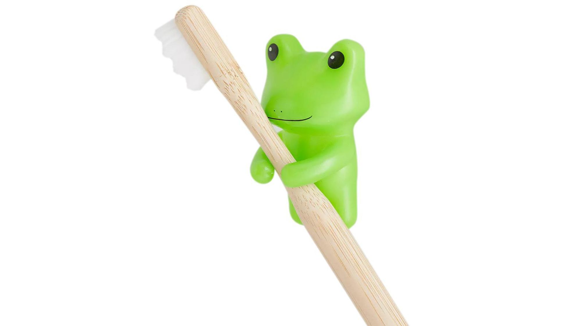 Frog toothbrush holder