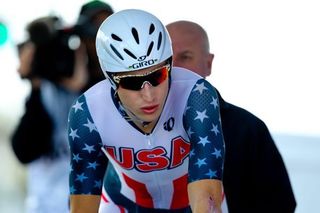 Taylor Phinney (United States) on the starting block.