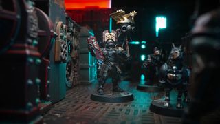 Warhammer 40,000 Kill Team: Soulshackle promo image with space police battling in the depths of a starship