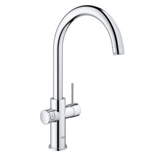 Grohe red duo silver boiling water tap
