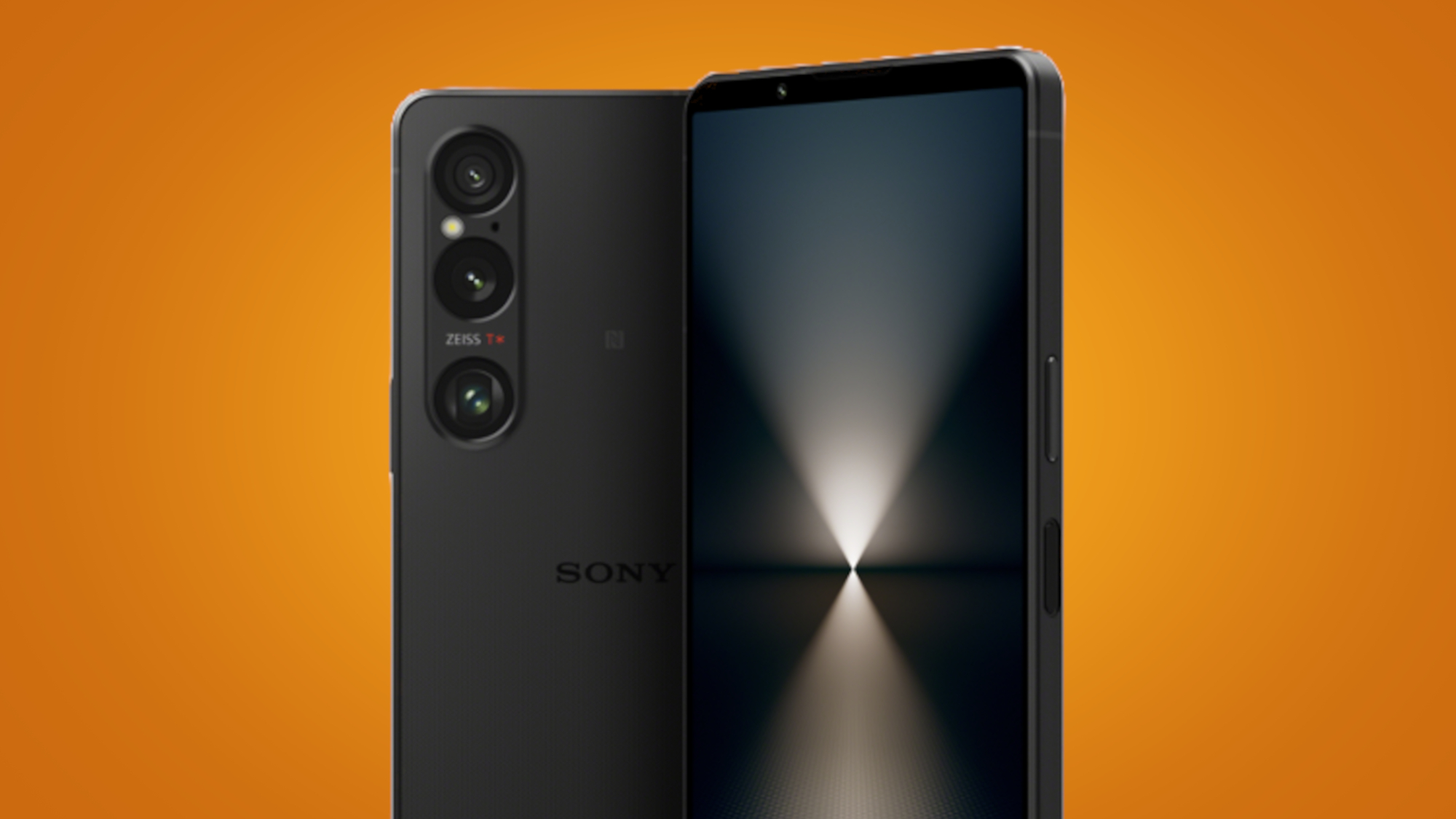 The Sony Xperia 1 VI on an orange background