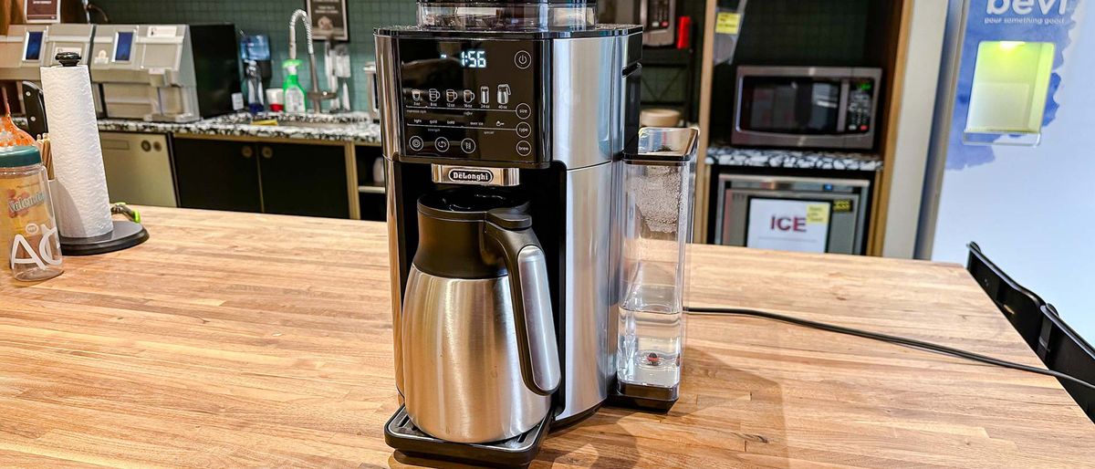 De’Longhi TrueBrew on kitchen counter