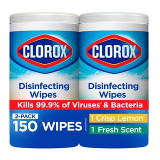 Two packs of Clorox disinfectant wipes