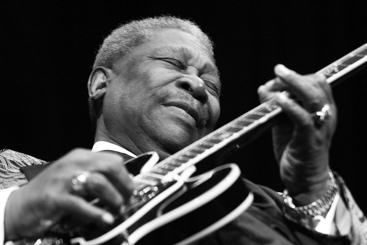 B.B. King singing the blues.