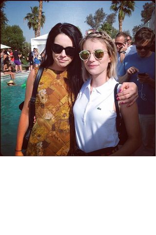 Emma Roberts Tweets From The Ralph Lauren Coachella 2014 Pool Party