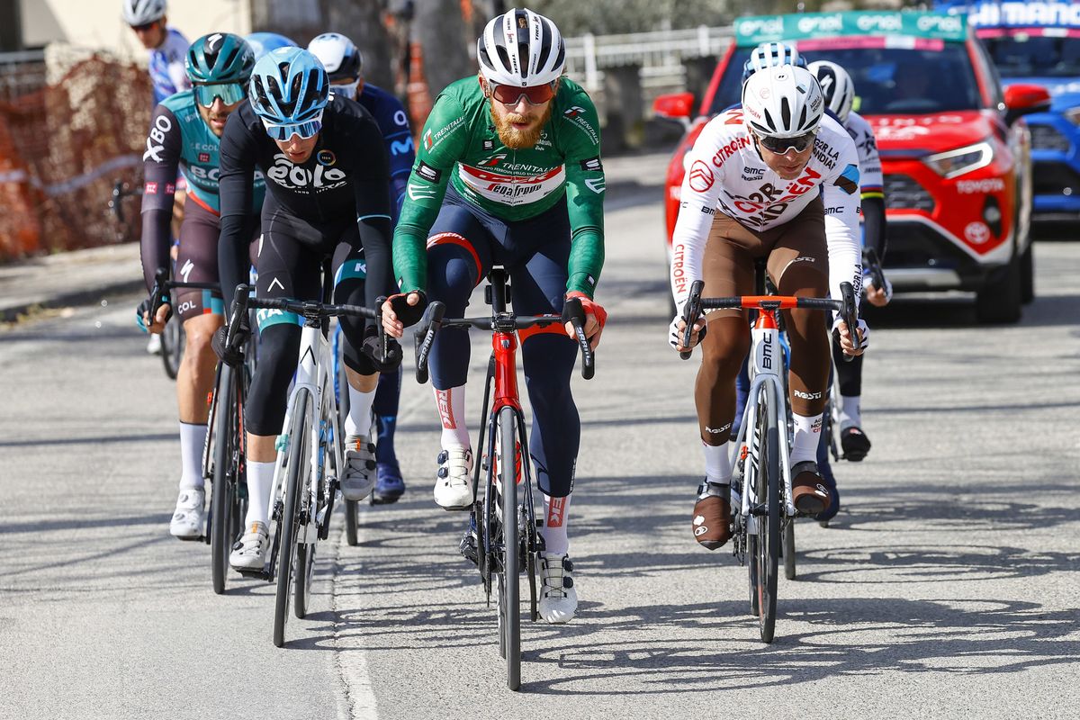 Tirreno Adriatico 2022 - 57th Edition - 6th stage Apecchio - Carpegna 215 km - 12/03/2022 - Quinn Simmons (USA - Trek - Segafredo) - photo Luca Bettini/SprintCyclingAgency&Acirc;&copy;2022