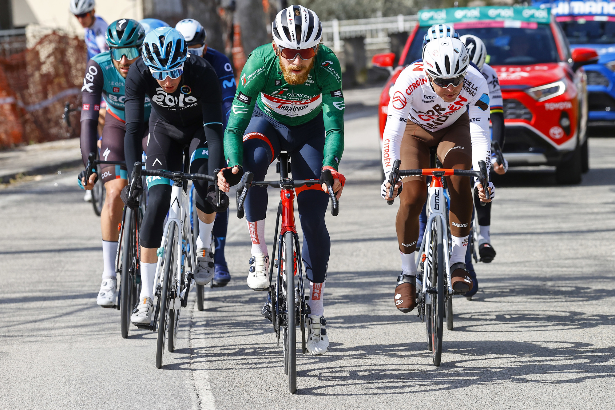 Tirreno Adriatico 2022 - 57th Edition - 6th stage Apecchio - Carpegna 215 km - 12/03/2022 - Quinn Simmons (USA - Trek - Segafredo) - photo Luca Bettini/SprintCyclingAgencyÂ©2022