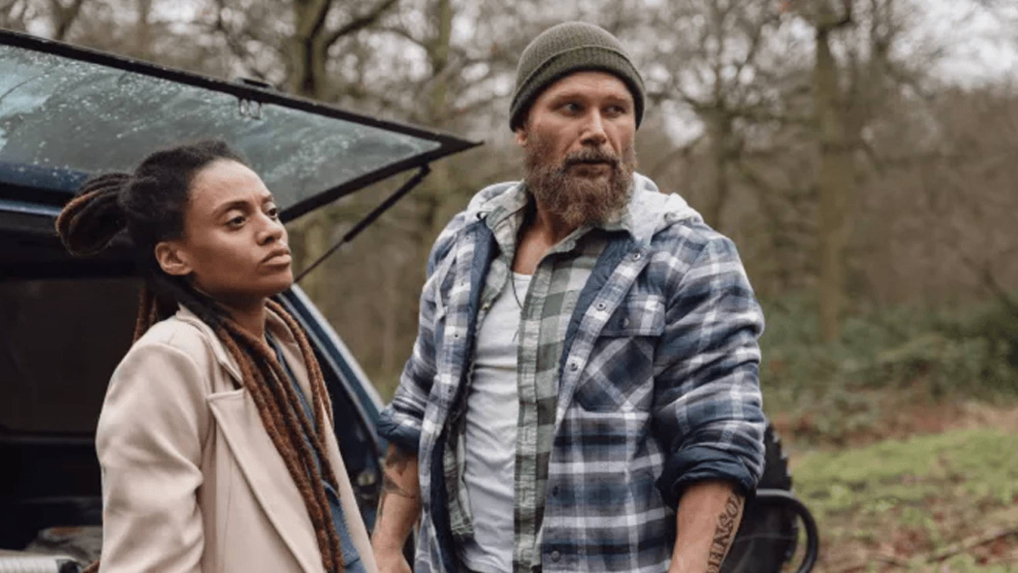 (L-R) Roxi Kravitz as Morgan and Daniel Stisen as Jack Johnson in "Stand Your Ground"