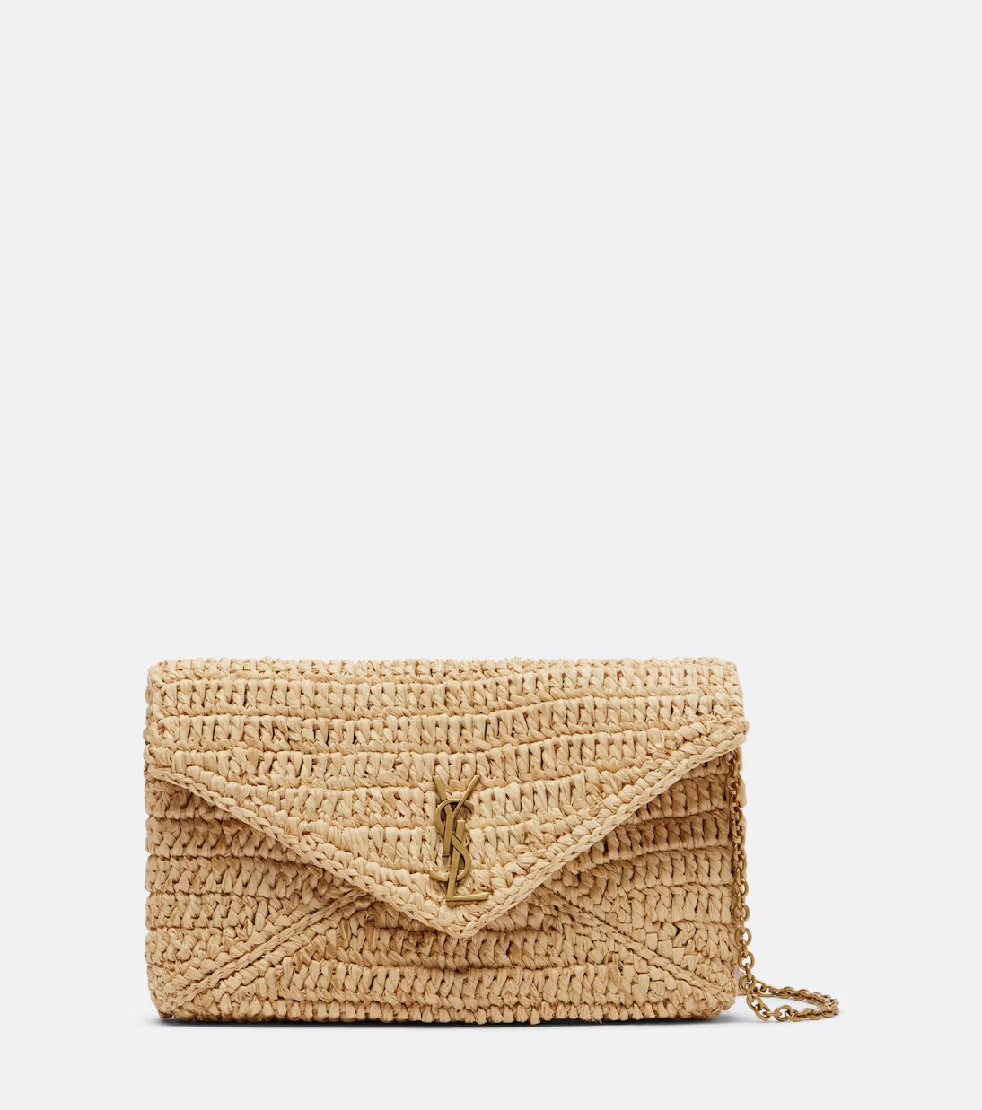 Saint Laurent, Cassandre Mini Raffia Bag