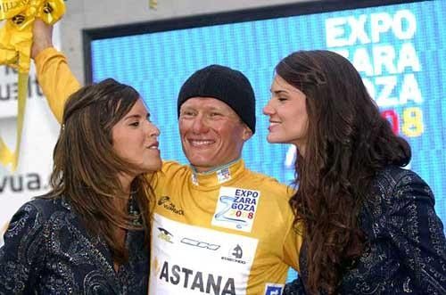 Alexandre Vinokourov (Astana Team) couldn't be happier.