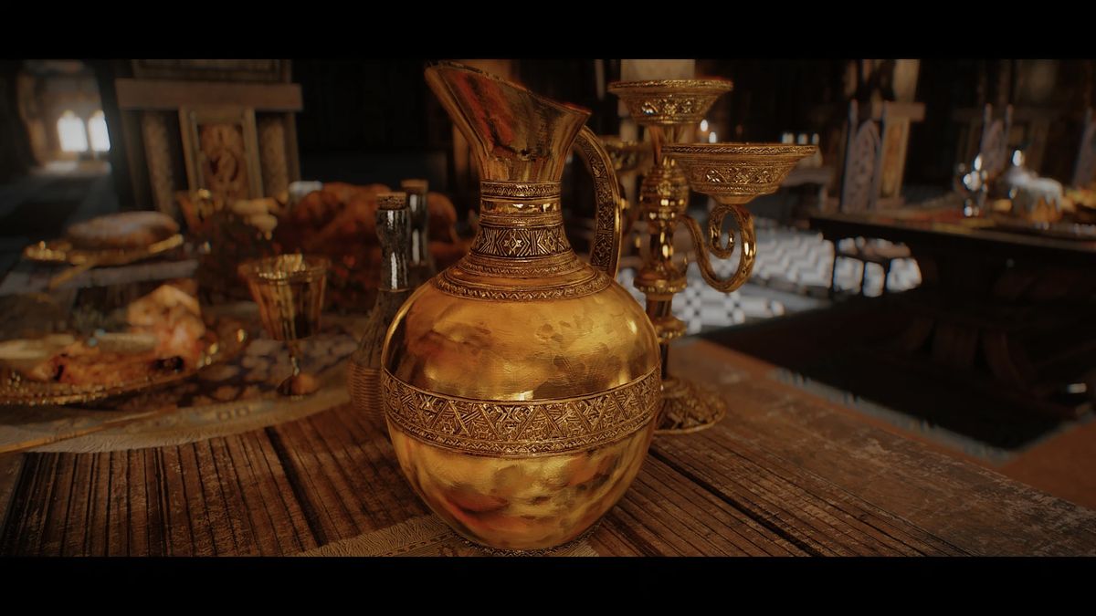 Fancy tableware from medieval fantasy times