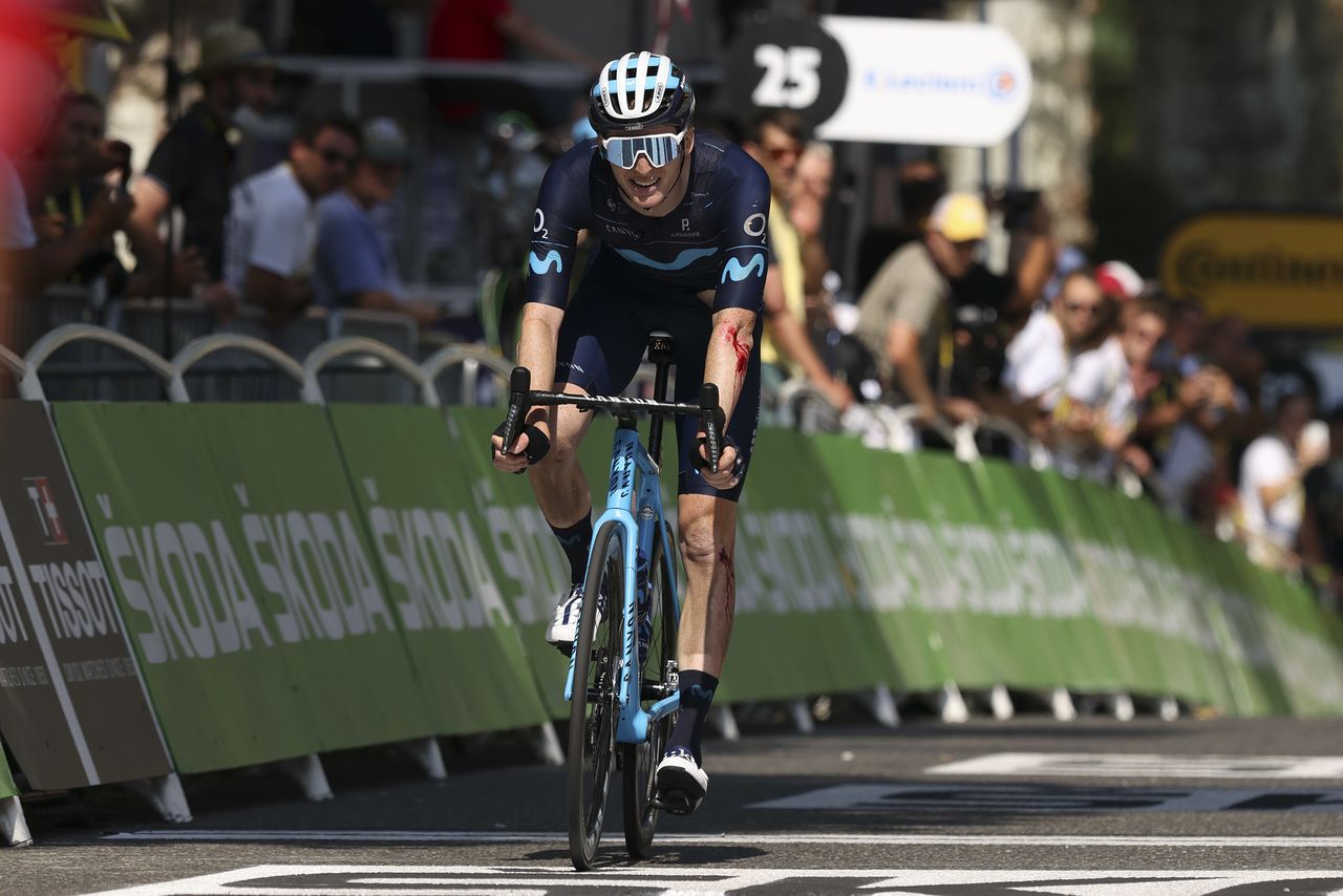 Tour de France 2022 - 109th Edition - 16th stage Carcassonne - Foix 179 km - 19/07/2022 - Matteo Jorgenson (USA - Movistar Team) - photo Kei Tsuji/SprintCyclingAgency&Acirc;&copy;2022