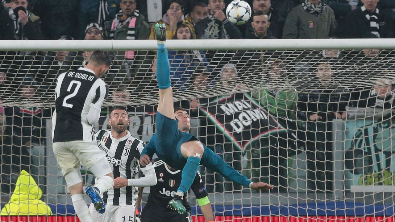 Cristiano Ronaldo goal overhead kick Real Madrid Juventus Champions League