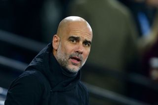 Manchester City manager Pep Guardiola during the UEFA Champions League match between Manchester City and BSC Young Boys at Etihad Stadium on November 7, 2023 in Manchester, United Kingdom. (Photo by MB Media/Getty Images)