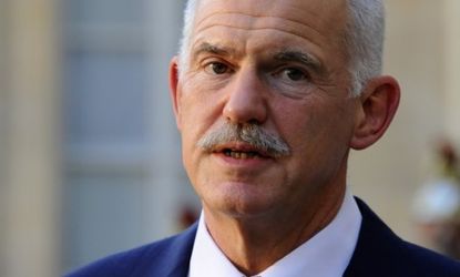 Greek Prime Minister George Papandreou roiled world markets with a plan to put the fate of a last-minute E.U. bailout package in the hands of Greek voters who overwhelmingly oppose the bailou