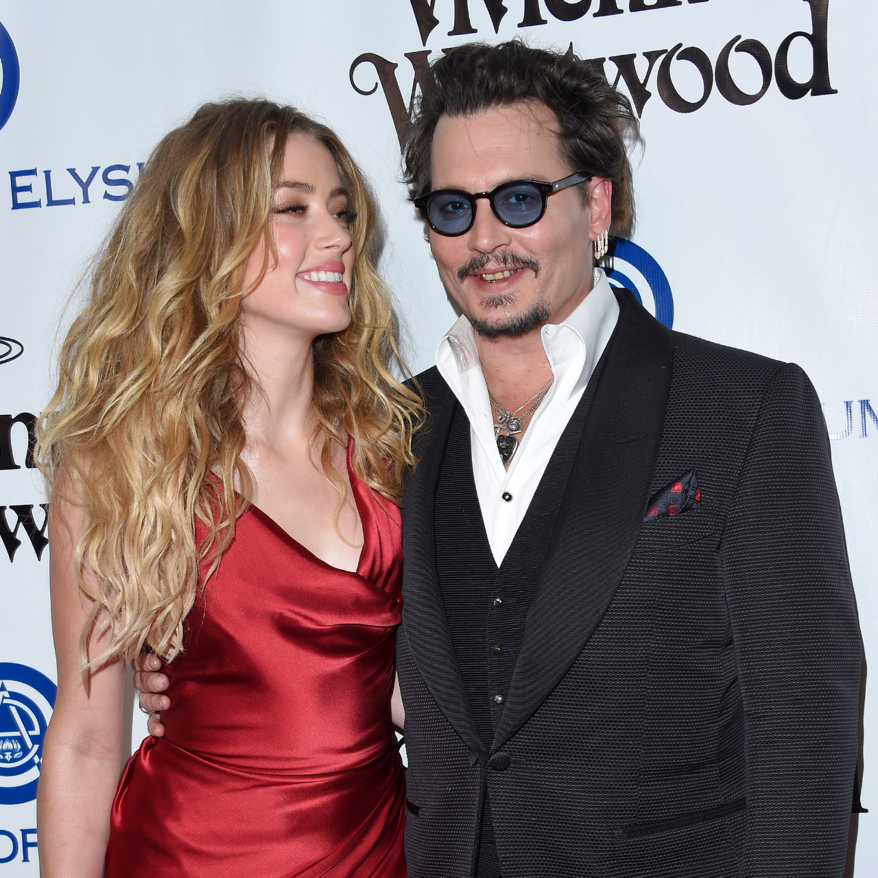Amber Heard and Johnny Depp at the 9th Annual Heaven Gala 2016