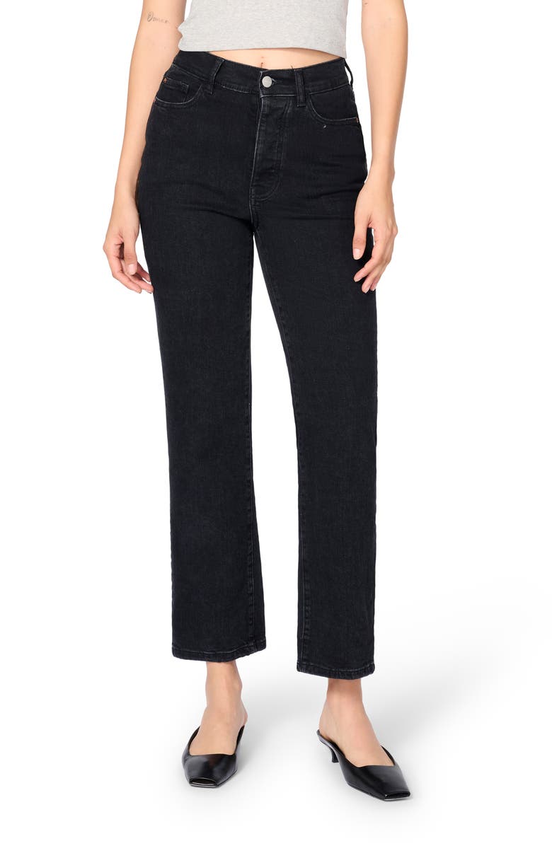 Ase High Waist Straight Leg Jeans