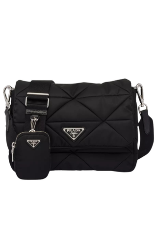 Padded Re-Nylon Shoulder Bag