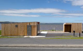 views of Loch Ryan, and provides seating and shelter