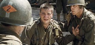 Tom Hanks, Nathan Fillion, and Ted Danson in Saving Private Ryan