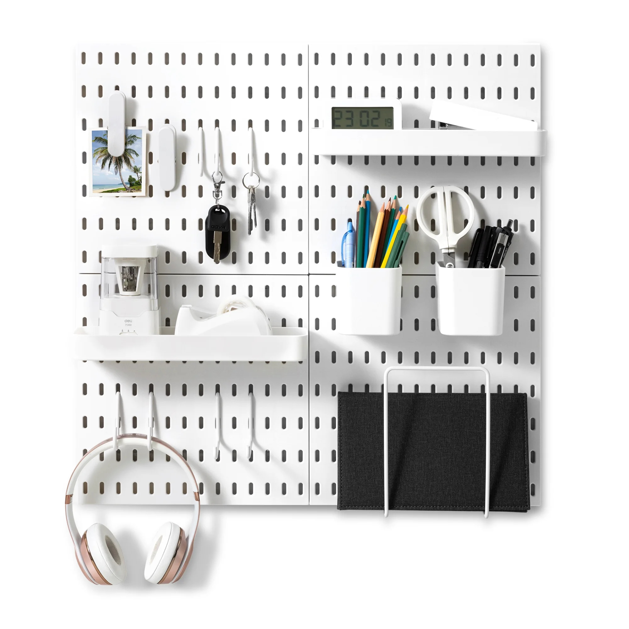 VUSIGN Pegboard Combination Kit, White