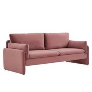 pink velvet sofa from wayfair