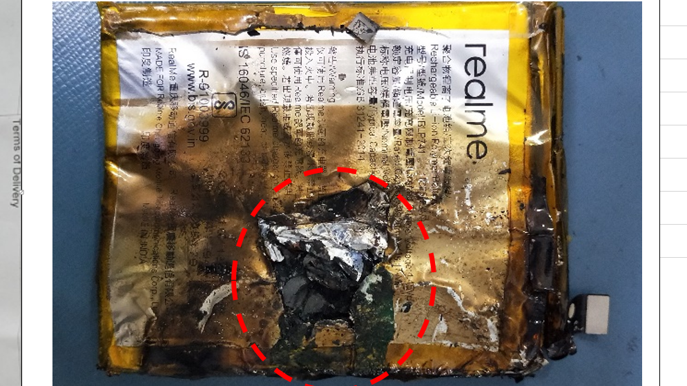External pressure on the battery