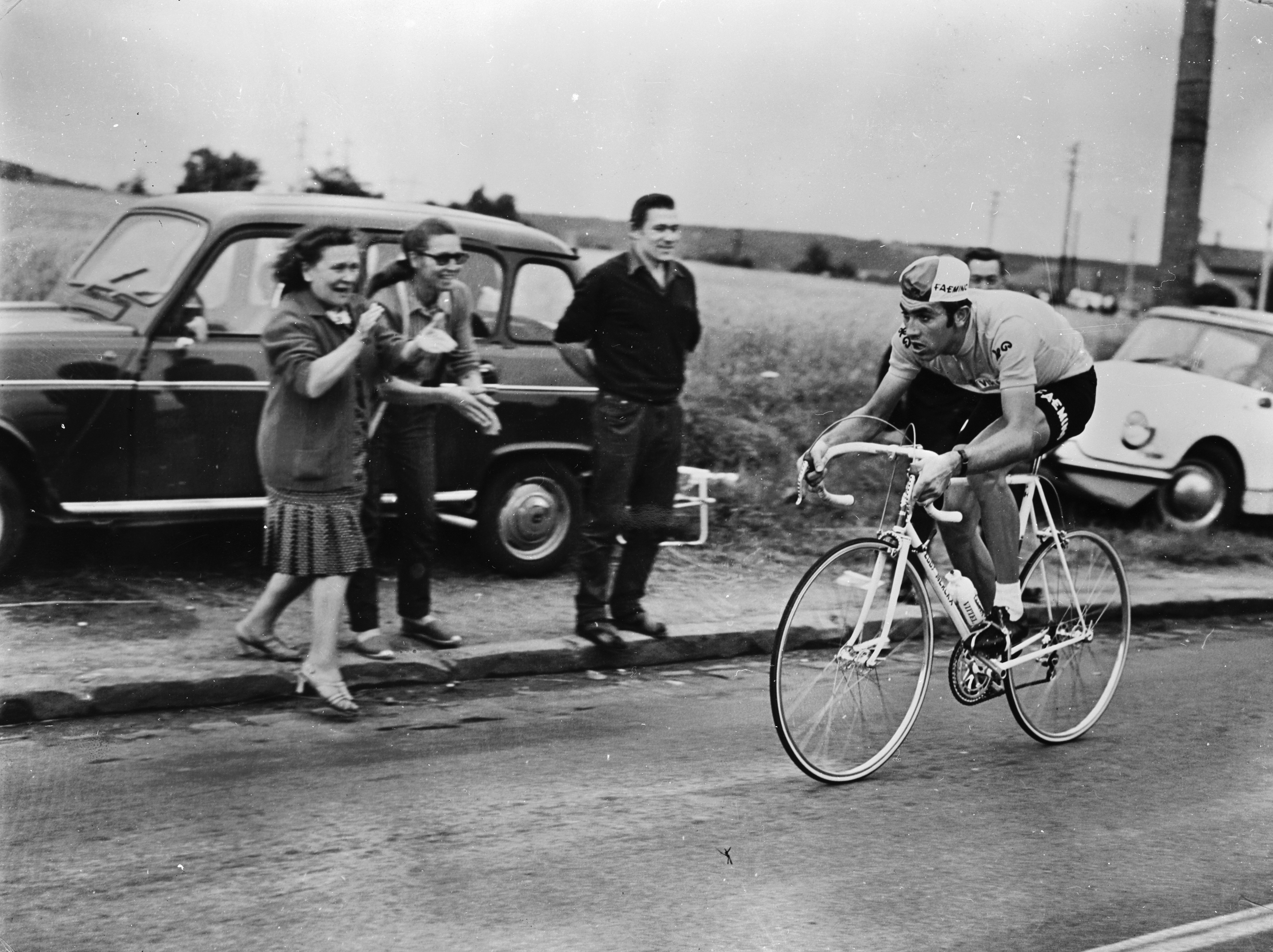 Eddy Merckx riding alone to victory in the Tour de France 1970