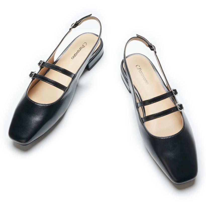 C.Paravano, Double Strap Slingback Mary Jane