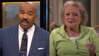 Steve Harvey monologue on the Steve Harvey show, Betty White in Hot In Cleveland.