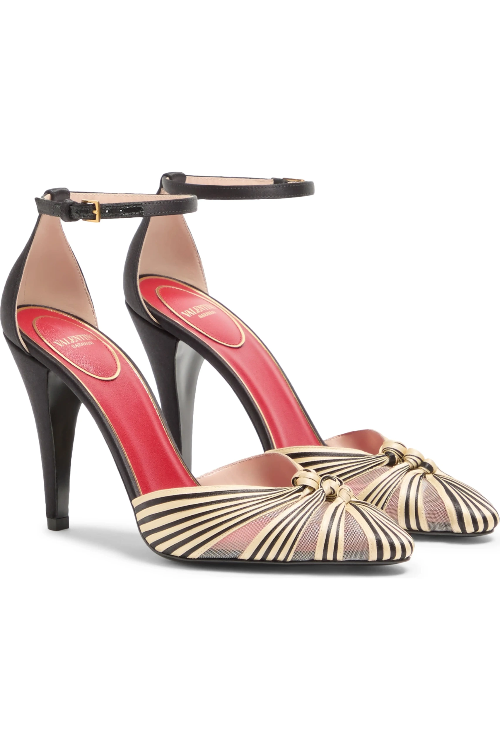Valentino Garavani, Annine Satin Ankle Strap Pump