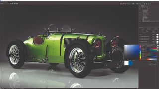 The best rendering software; a classic car rendered in VRay Renderer