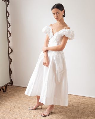 Erin Dress Silk Off-White