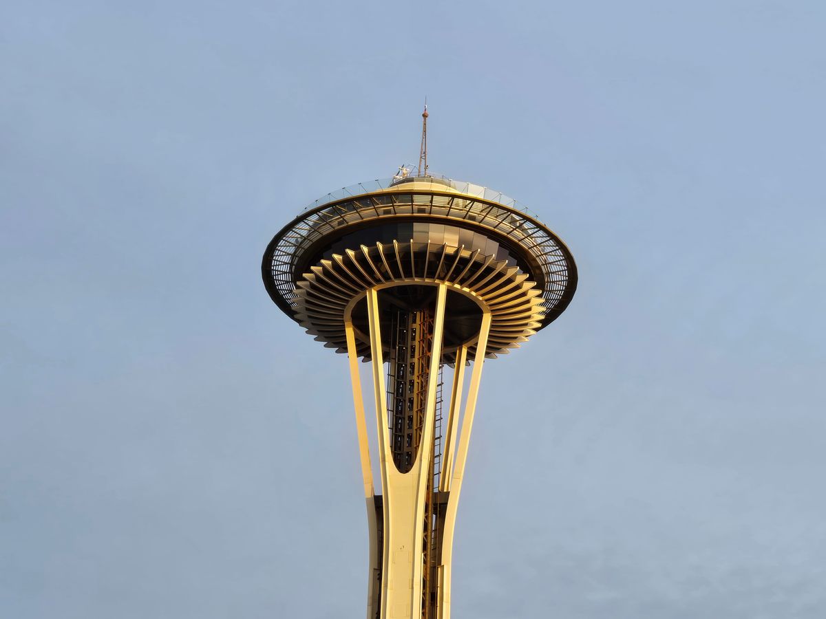 The Seattle Space Needle at 4x zoom
