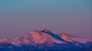 Alpine Glow over the Mt Meeker and Longs Peak