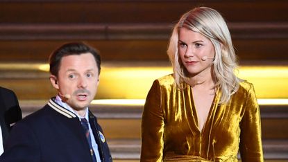 Women’s Ballon d’Or winner Ada Hegerberg and French DJ Martin Solveig 