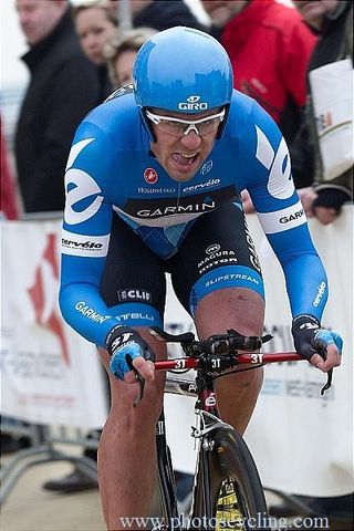Alex Rasmussen (Garmin-Barracuda) could only mange fourth on the prologue