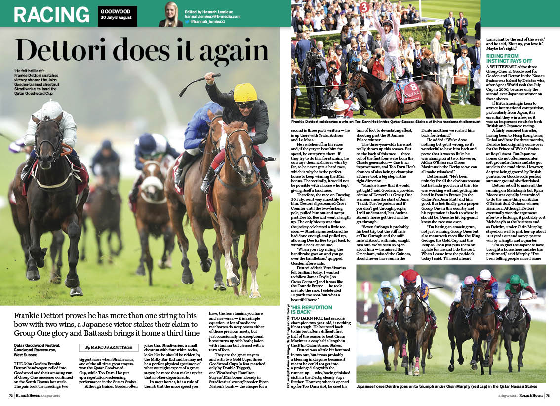 RA 4pp Glorious Goodwood [8 Aug]