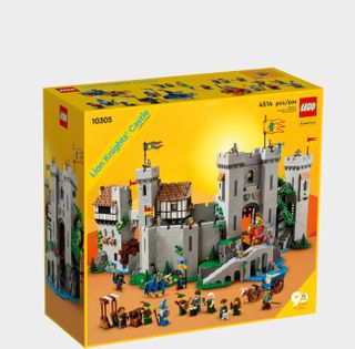Lego Lion Knight's Castle on a plain background