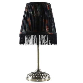 Floral Pleated Rechargeable Table Lamp