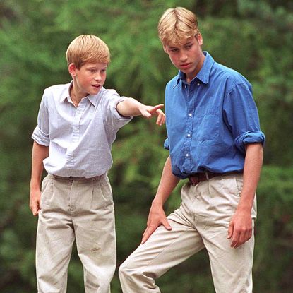 BALMORAL, UNITED KINGDOM - AUGUST 16: Prince Charles With Prince William And Prince Harry Visit Glen Muick On The Balmoral Castle Estate (Photo by Tim Graham Photo Library via Getty Images)