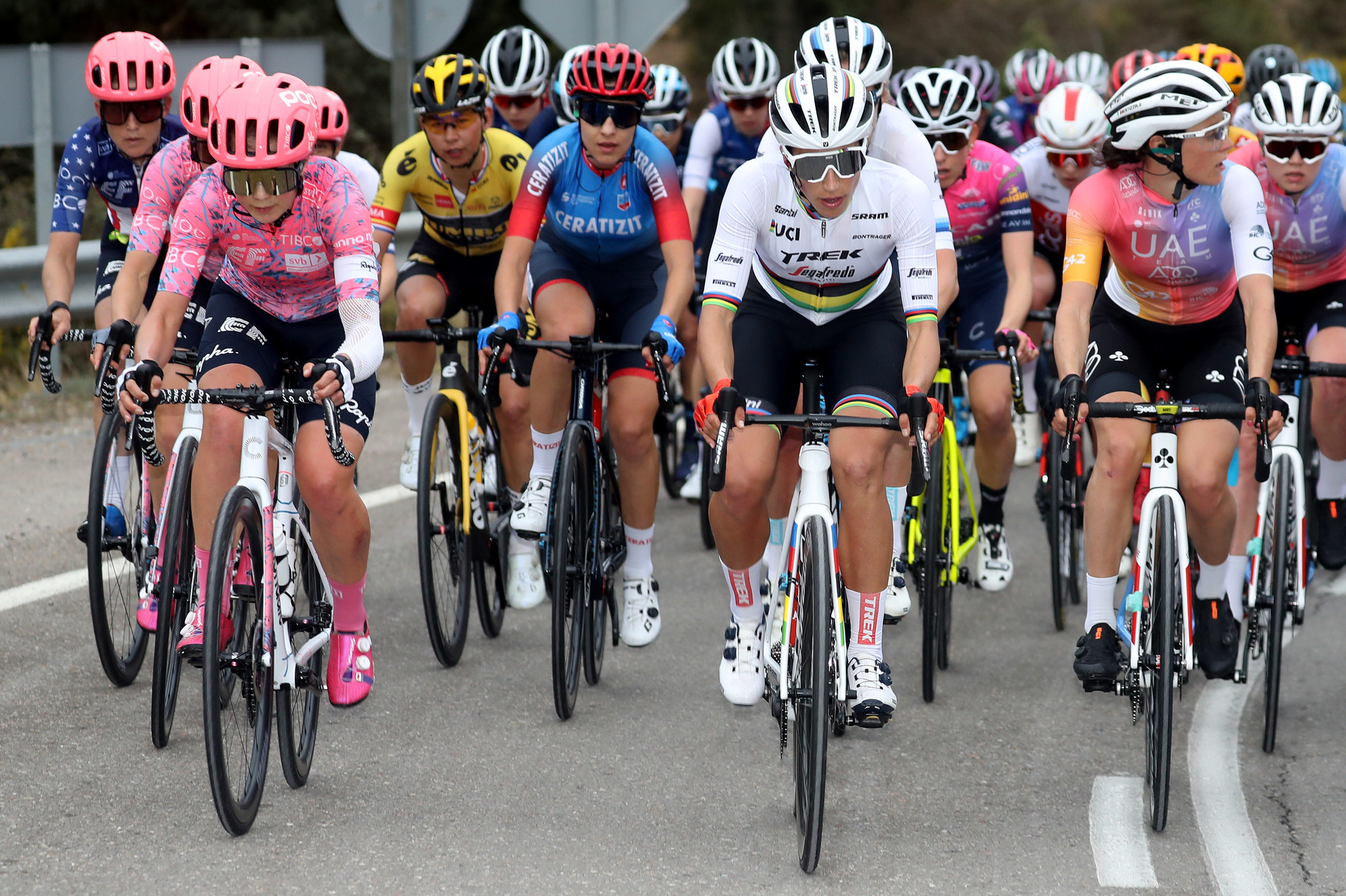 Volta Comunitat Valenciana Femines 2022 6th Edition 3rd stage Vila Real Vistabella del Maestrat 135 km 19022022 Elisa Balsamo ITA Trek Segafredo photo GomezSprintCyclingAgency2022