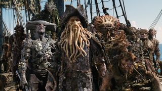 A scene from a film with fantasy pirates