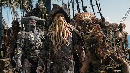 A scene from a film with fantasy pirates