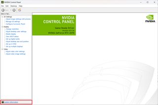 NVidia Control Panel
