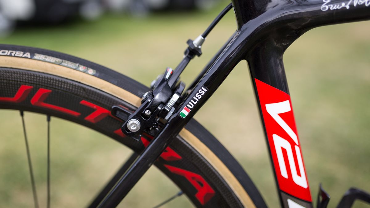 Each of the UAE-Team Emirates riders have their name and national flag on the seat stays